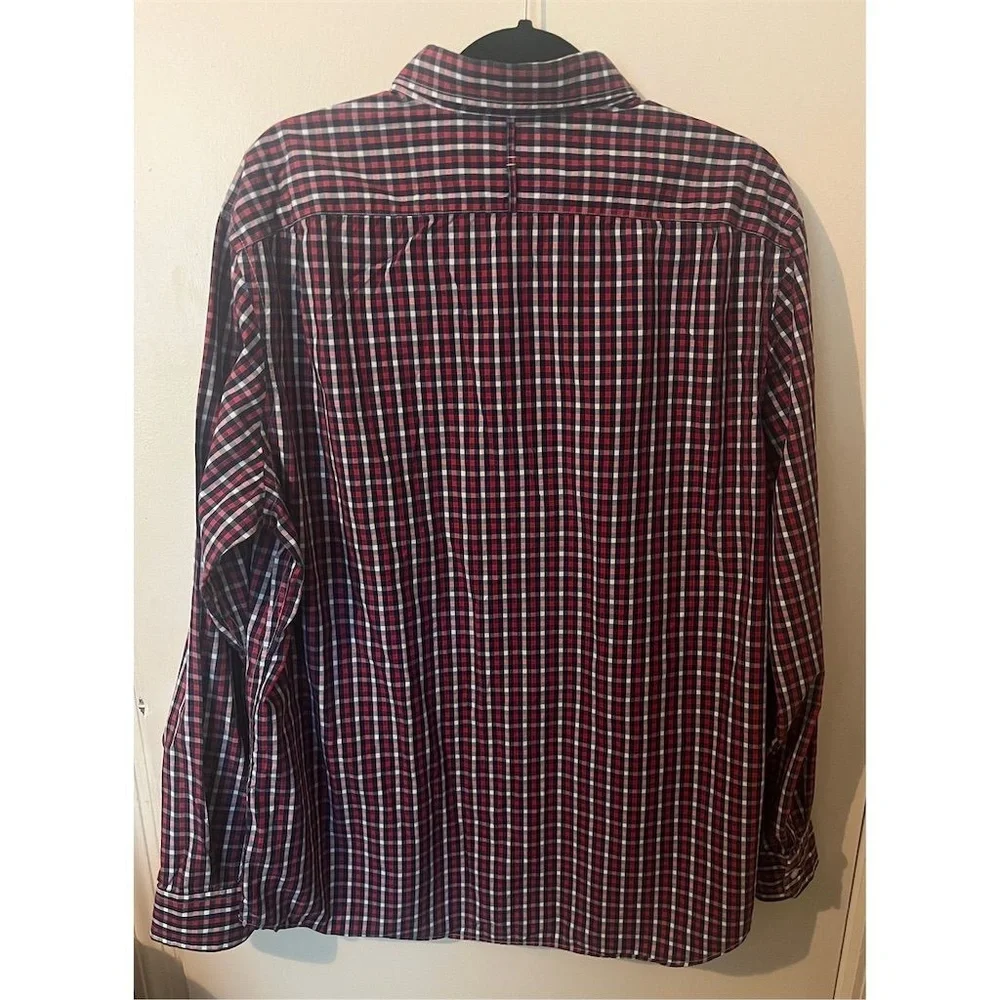Banana Republic Men's Long Sleeve Plaid Button-Down Shirt‎ XL